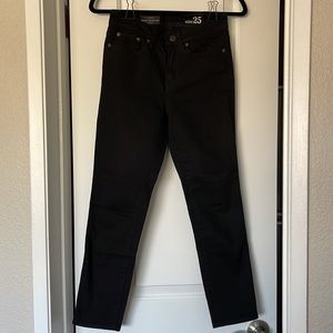 J.Crew Lookout High-Rise Crop Skinny Jean, Black Size 25